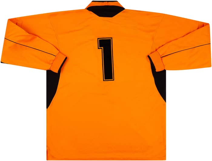 2001-02 Glenavon Match Worn UEFA Cup GK Shirt #1 (Addis) v Kilmarnock