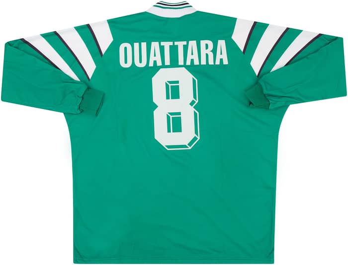 1997 Africa XI Match Worn Home L/S Shirt Ouattara #8 (v Europe XI)