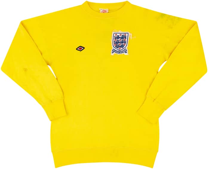 1973 England U-23 Match Issue GK Shirt #1 (Latchford)