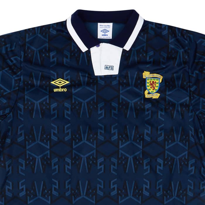 1992 Scotland U-21 Match Worn Home L/S Shirt #2