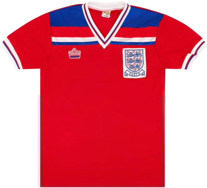 1980-83 England U-18 Match Issue Away Shirt #10