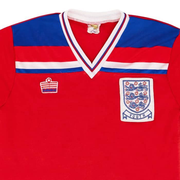1980-83 England U-18 Match Issue Away Shirt #10