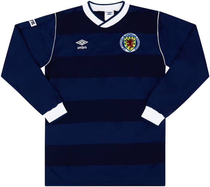 1985-88 Scotland Match Issue Home L/S Shirt #3 (MacLeod)