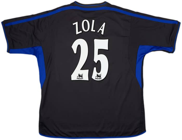 2002-04 Chelsea Away Shirt Zola #25 - 8/10 - (XXL)