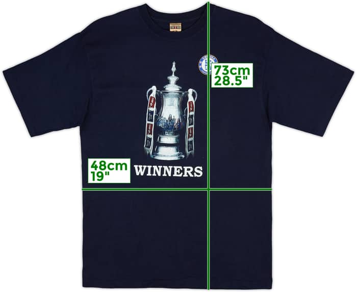 2007-8 Chelsea 'Winners' Graphic Tee - 7/10 - (M)