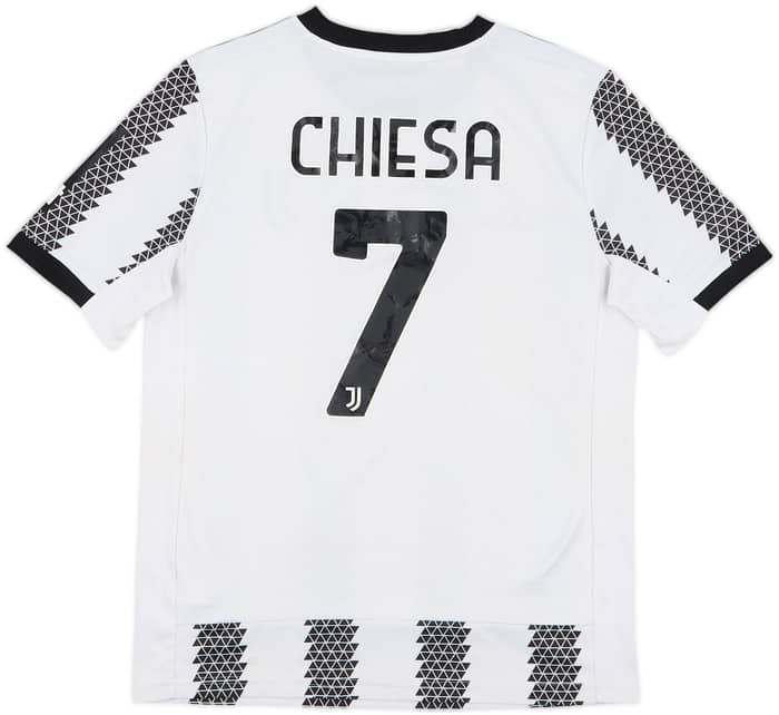 2022-23 Juventus Home Shirt Chiesa #7 - 6/10 - (L.Boys)
