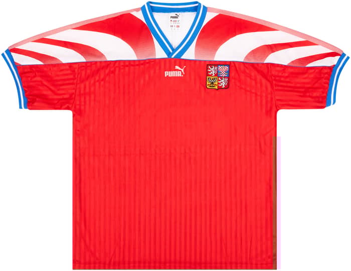 1995-96 Czech Republic Match Issue Home Shirt #8