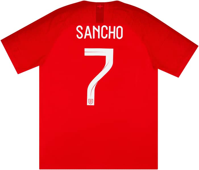 2018-19 England Away Shirt Sancho #7