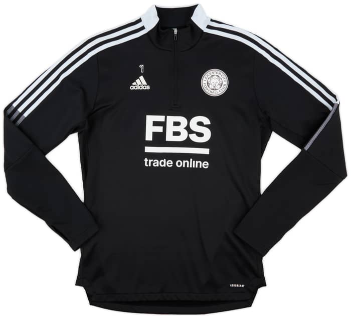 2021-22 Leicester Player Issue 1/4 Zip Training Top - 7/10 - (L)