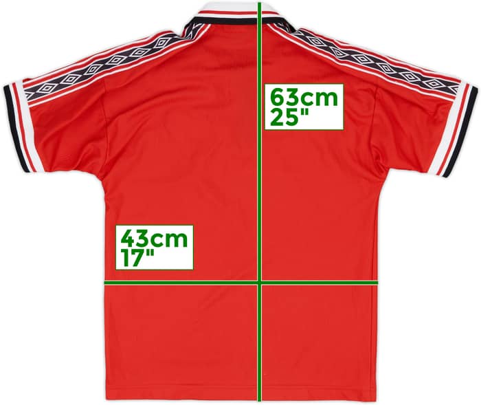 1998-00 Manchester United Home Shirt - 9/10 - (L.Boys)