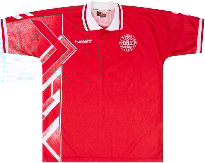 1994-96 Denmark U-21 Match Issue Home Shirt #5 (Jensen)