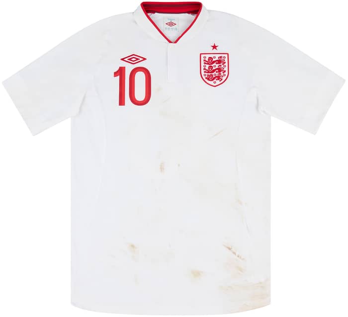 2012 England U-21 Match Worn Home Shirt Ince #10 (v Serbia)