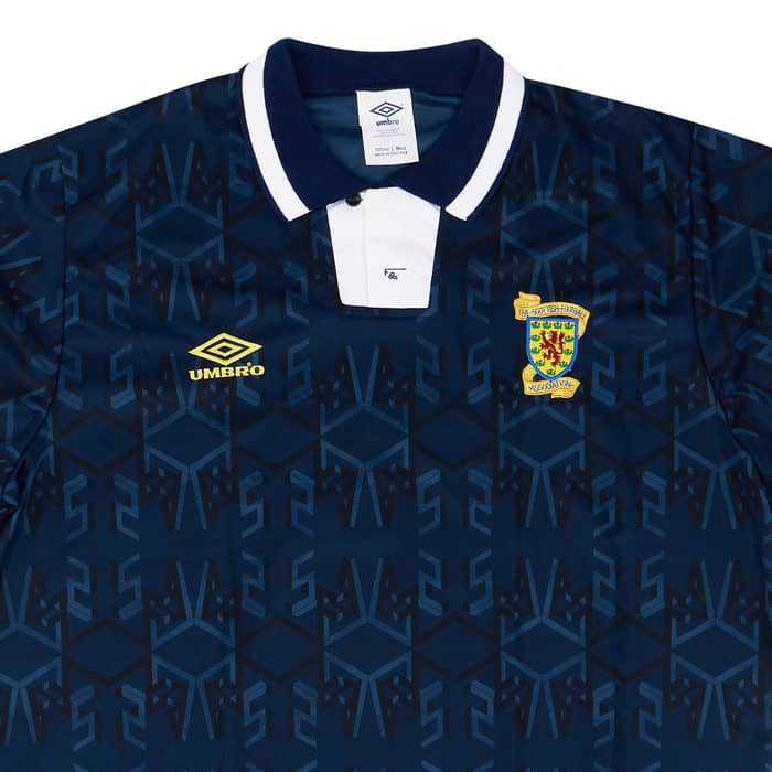 1993 Scotland Match Issue Home L/S Shirt #4 (Wright)