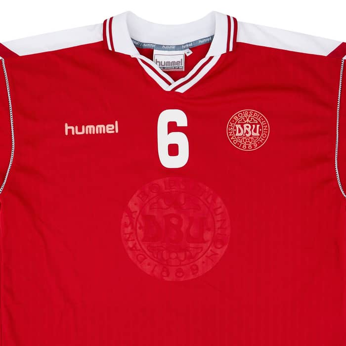 1998-99 Denmark Match Issue Home Shirt #6