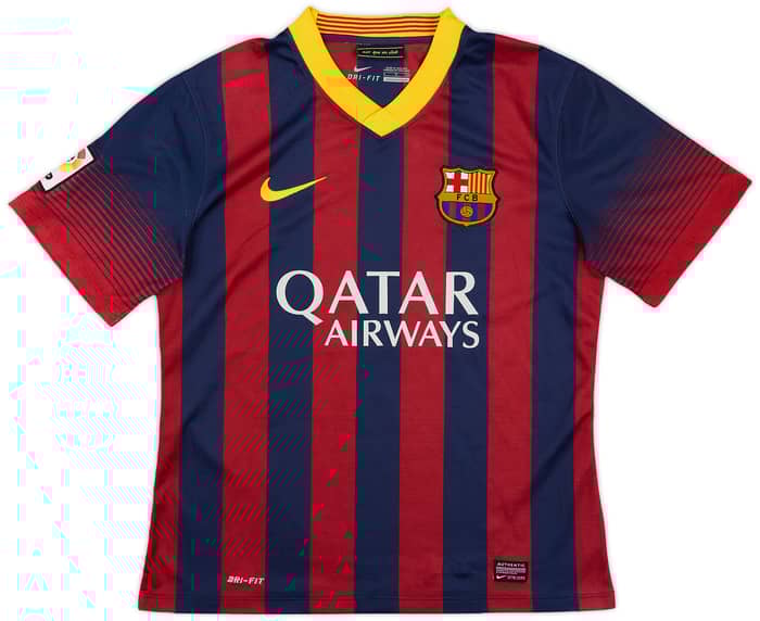 2013-14 Barcelona Home Shirt Messi #10 - 7/10 - (S)
