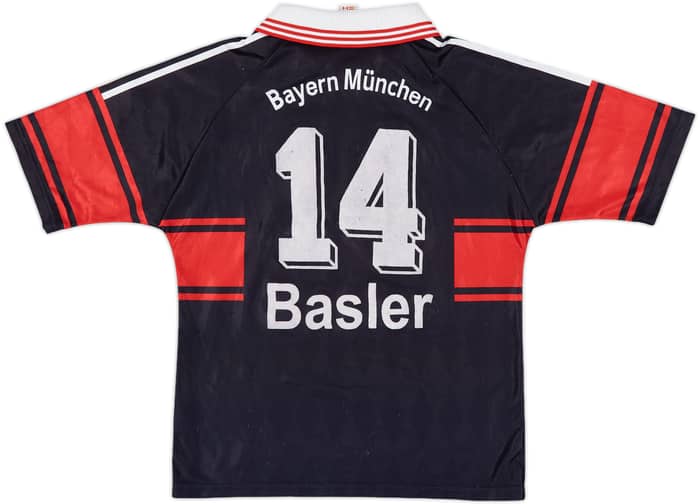 1997-99 Bayern Munich Home Shirt Basler #14 - 7/10 - (XL.Boys)