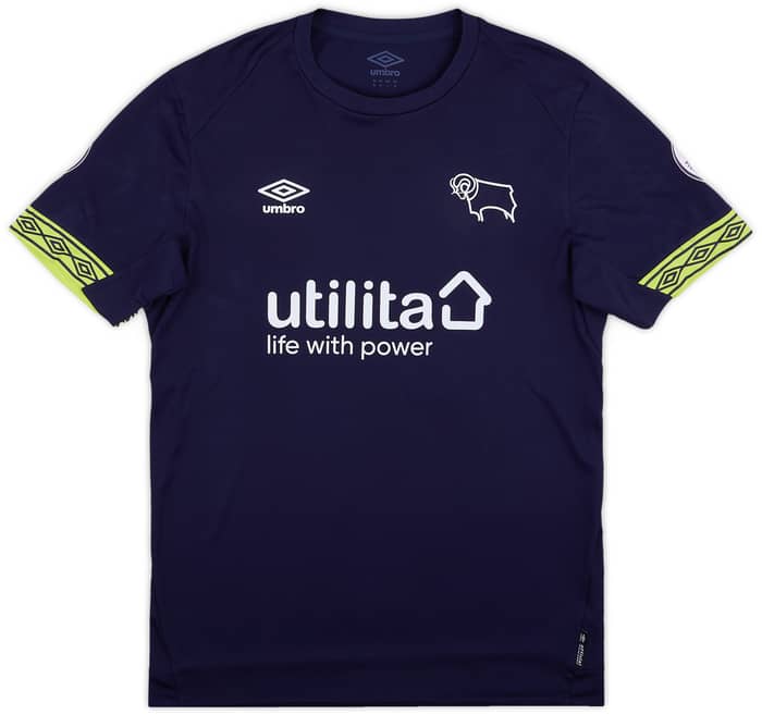 2018-19 Derby County U21 Player Issue Away Shirt # - As New - (M)