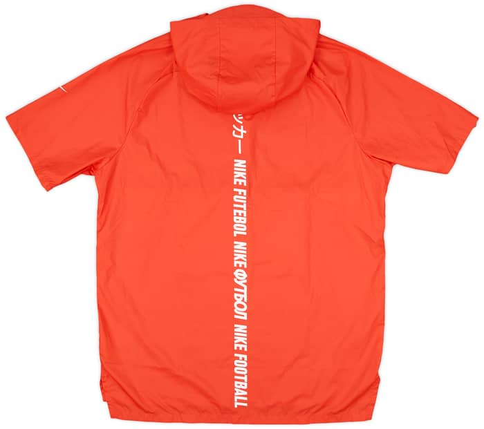 2018-19 Nike FC 1/4 Zip Hooded S/S Rain Jacket (L)