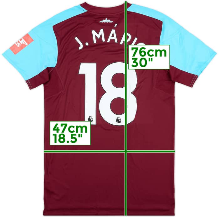 2017-18 West Ham Match Issue FA Cup Home Shirt J. Mário #18