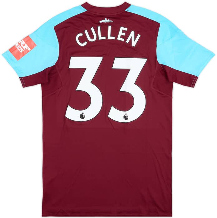 2017-18 West Ham Match Issue FA Cup Home Shirt Cullen #33
