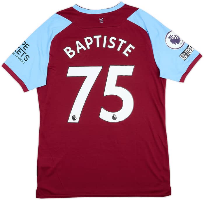 2020-21 West Ham Match Issue Home Shirt Baptiste #75