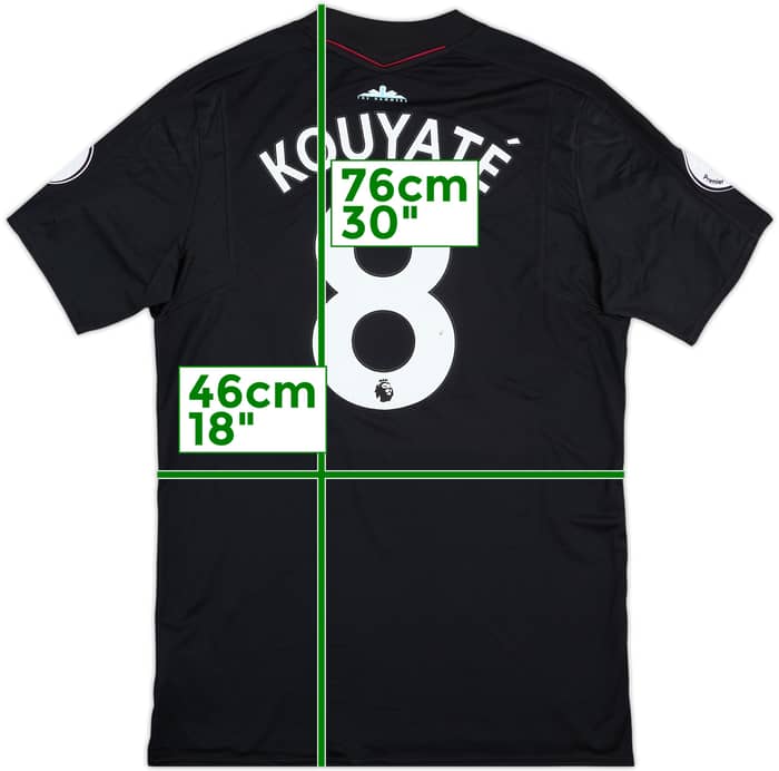 2017-18 West Ham Match Issue Away Shirt Kouyaté #8