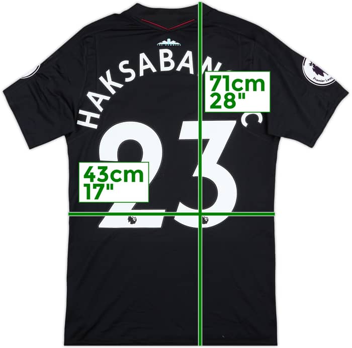 2017-18 West Ham Match Issue Away Shirt Haksabanovic #23