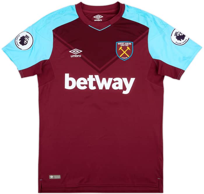 2017-18 West Ham Match Issue Home Shirt Ogbonna #21