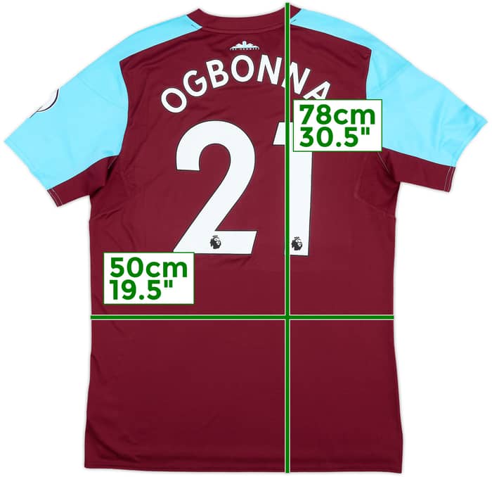 2017-18 West Ham Match Issue Home Shirt Ogbonna #21