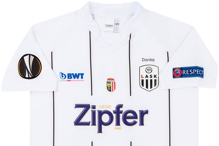 2019-20 LASK Linz Match Issue Europa League Home Shirt Holland #25