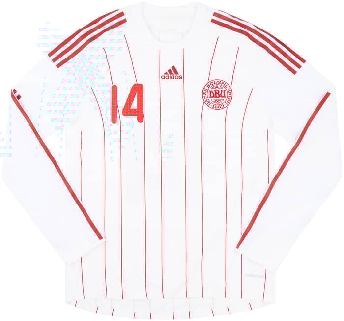 2008-10 Denmark Match Issue Away L/S Shirt #14