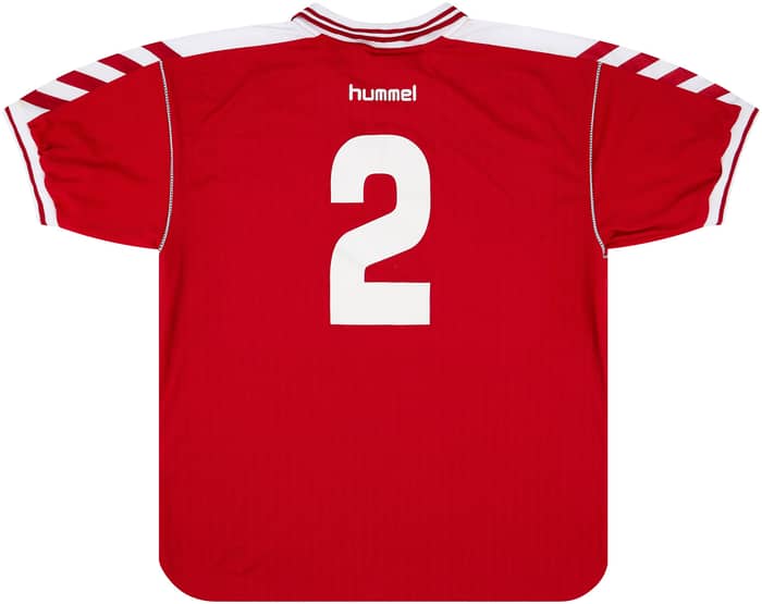 1998-00 Denmark Match Issue Home Shirt #2 (Colding)
