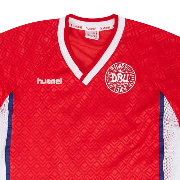 1990-92 Denmark Match Issue Home Shirt #2 (Sivebæk)