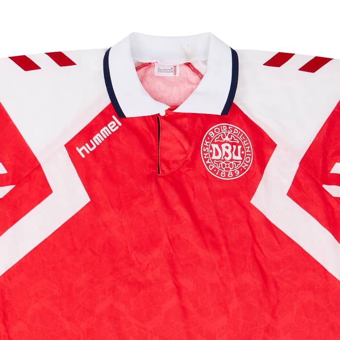 1992-93 Denmark Match Issue Home Shirt #2 (Vilfort)