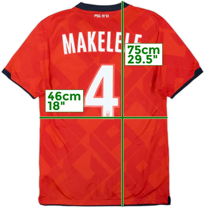 2010-12 Paris Saint-Germain '40 ANS' Home/Third Shirt Makelele #4 - 5/10 - (S)