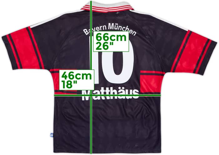 1997-99 Bayern Munich Home Shirt Matthaus #10 - 5/10 - (XL.Boys)