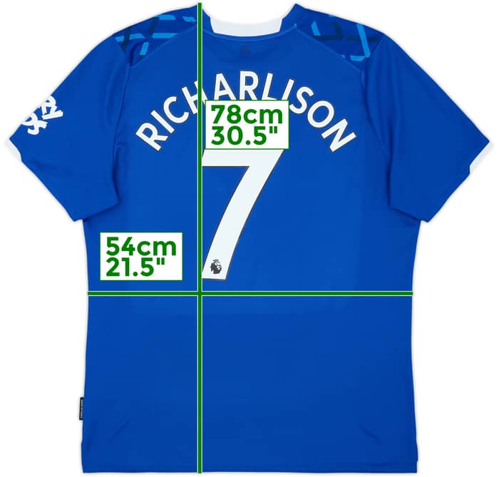 2019-20 Everton Home Shirt Richarlison #7 - 8/10 - (XL)