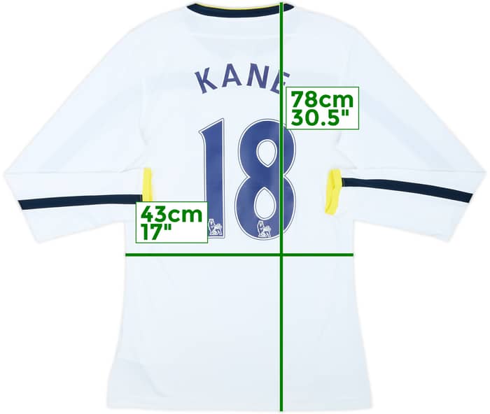 2014-15 Tottenham Home L/S Shirt Kane #18 - 8/10 - (S)
