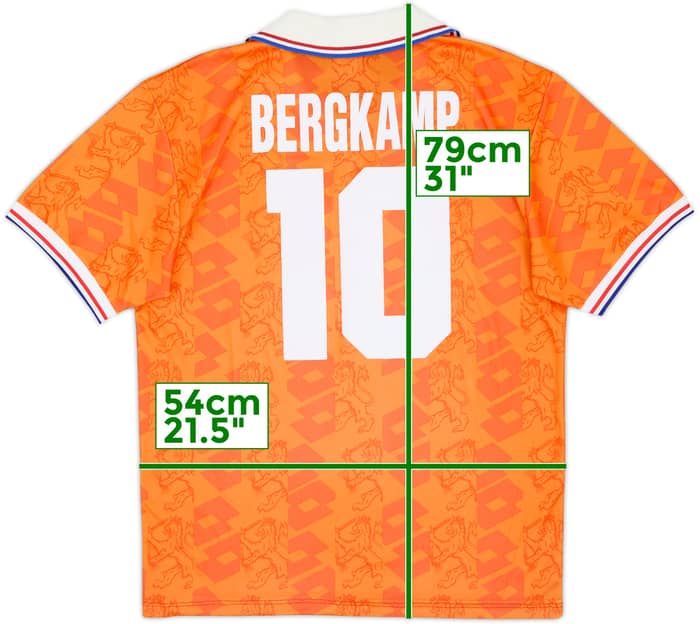 1994 Netherlands Home Shirt Bergkamp #10 - 6/10 - (L)