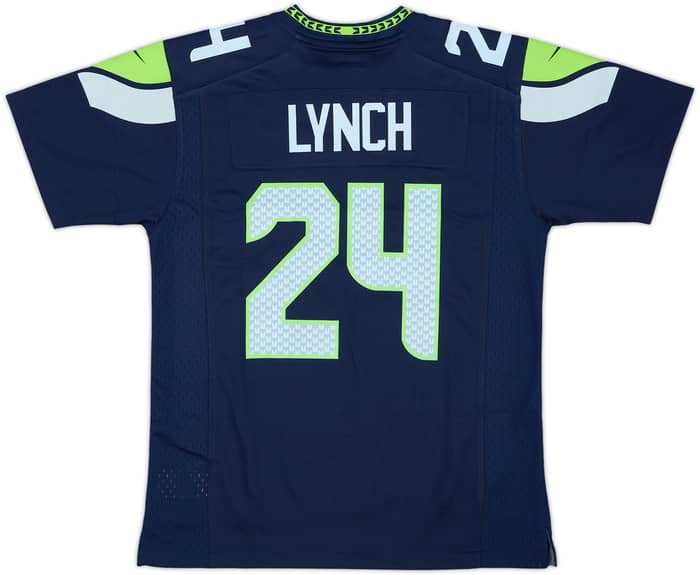 2019 Seattle Seahawks Lynch #24 Nike Game Home Jersey (M.Boys)