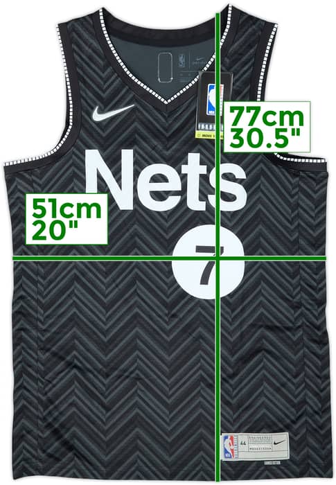 2020-21 Brooklyn Nets Durant #7 Nike Swingman Earned Jersey (M)