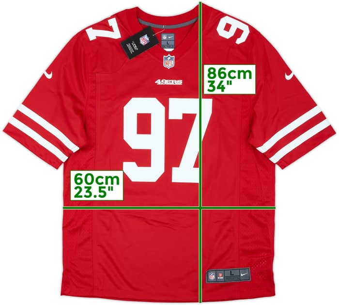 2019-21 San Francisco 49ers Bosa #97 Nike Game Home Jersey (L)