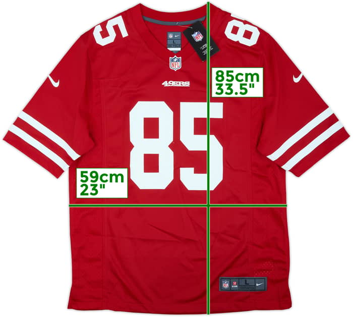 2021 San Francisco 49ers Kittle #85 Nike Game Home Jersey (L)