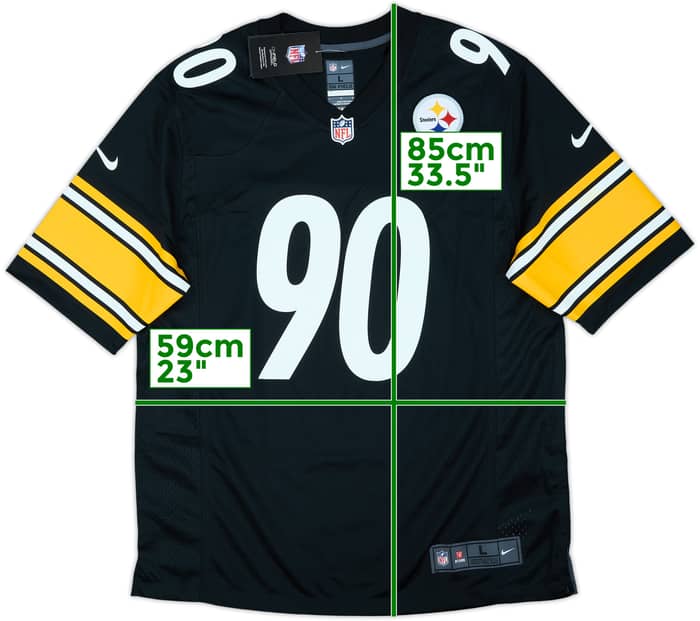 2020-25 Pittsburgh Steelers Watt #90 Nike Game Home Jersey (L)