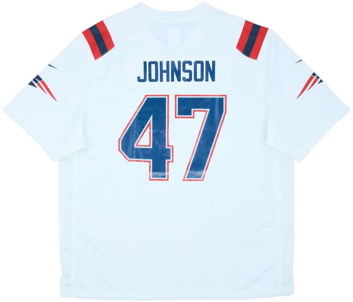 2020-21 New England Patriots Johnson #47 Nike Game Away Jersey (XXL)
