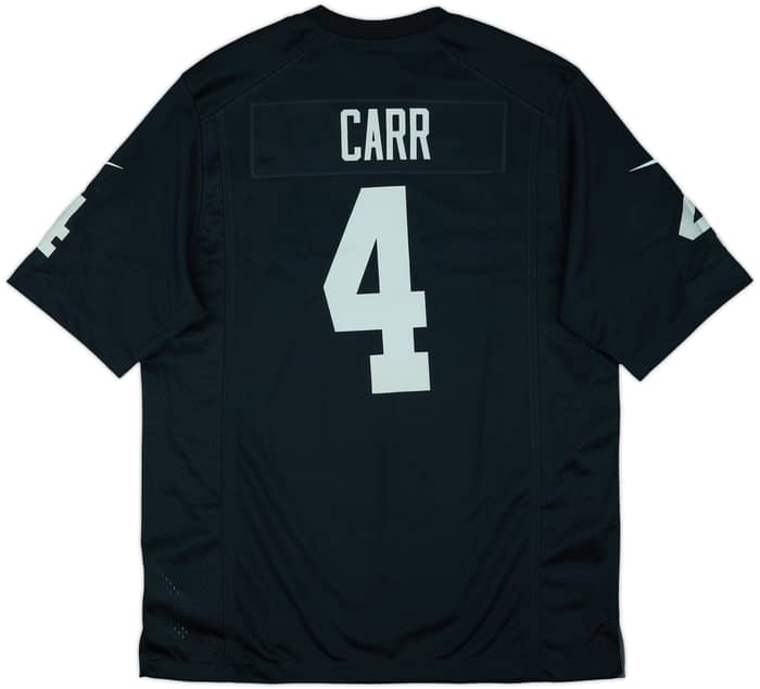 2020-22 Las Vegas Raiders Carr #4 Nike Game Home Jersey (L)
