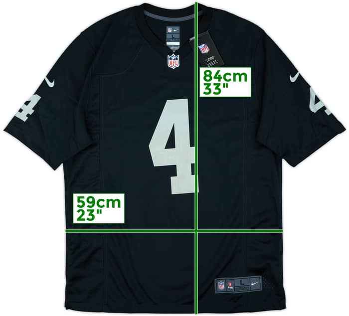 2020-22 Las Vegas Raiders Carr #4 Nike Game Home Jersey (L)