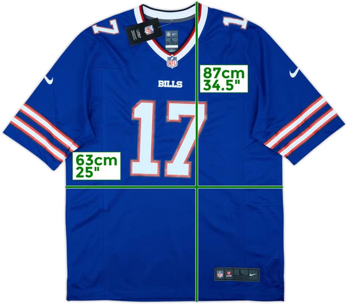 2018-25 Buffalo Bills Allen #17 Nike Game Home Jersey (L)