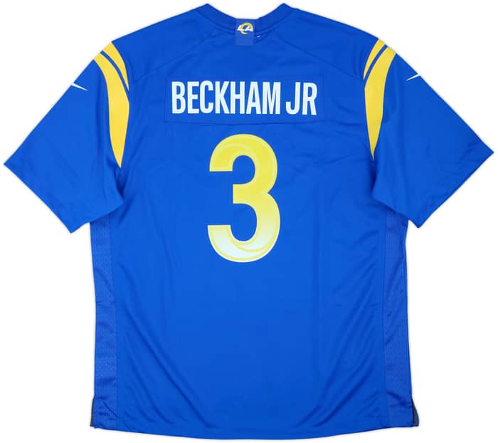 2021 LA Rams Beckham Jr #3 Nike Game Home Jersey (XL)