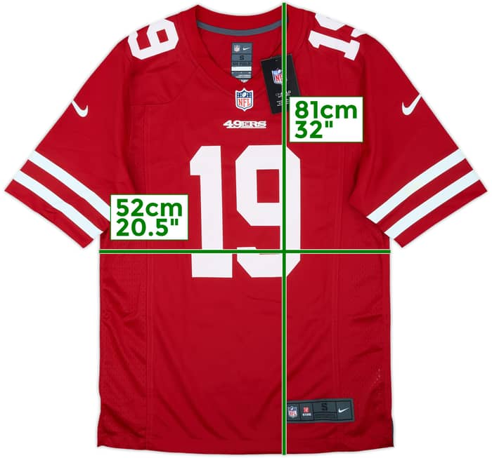 2019-21 San Francisco 49ers Samuel #19 Nike Game Home Jersey (S)